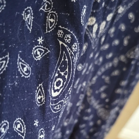 Mudd Blue and White Abstract Joggers - Picture 4 of 7